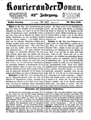 Kourier an der Donau (Donau-Zeitung) Sonntag 29. Mai 1842
