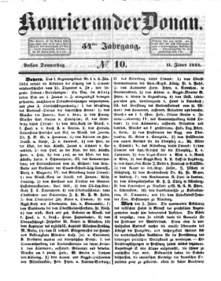 Kourier an der Donau (Donau-Zeitung) Donnerstag 11. Januar 1844