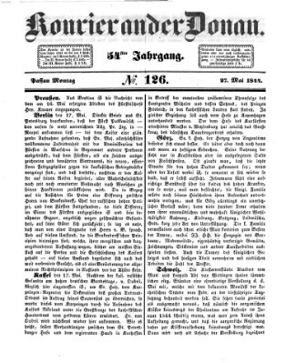 Kourier an der Donau (Donau-Zeitung) Montag 27. Mai 1844