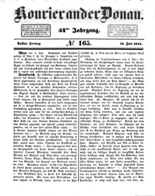 Kourier an der Donau (Donau-Zeitung) Freitag 12. Juli 1844