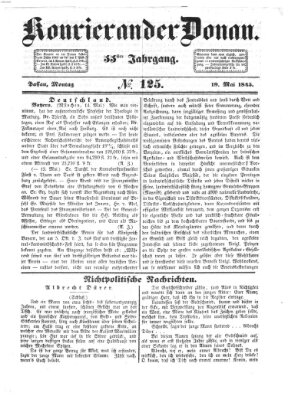 Kourier an der Donau (Donau-Zeitung) Montag 19. Mai 1845