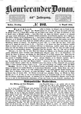 Kourier an der Donau (Donau-Zeitung) Dienstag 5. August 1845