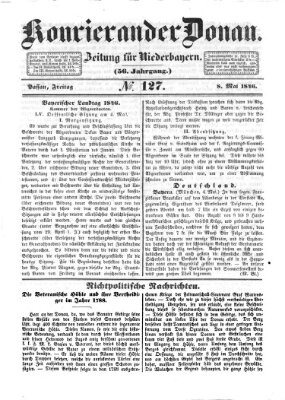 Kourier an der Donau (Donau-Zeitung) Freitag 8. Mai 1846