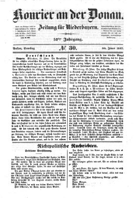 Kourier an der Donau (Donau-Zeitung) Samstag 30. Januar 1847