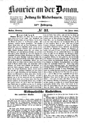 Kourier an der Donau (Donau-Zeitung) Sonntag 31. Januar 1847