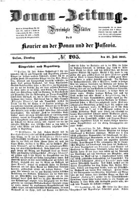 Donau-Zeitung Dienstag 27. Juli 1847