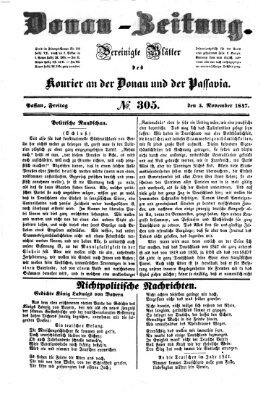 Donau-Zeitung Freitag 5. November 1847