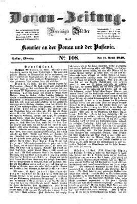 Donau-Zeitung Montag 17. April 1848