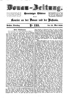Donau-Zeitung Dienstag 14. Mai 1850