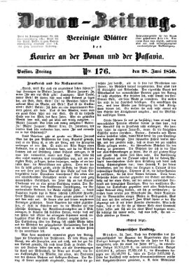 Donau-Zeitung Freitag 28. Juni 1850
