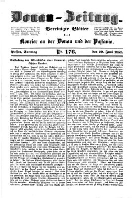 Donau-Zeitung Sonntag 29. Juni 1851