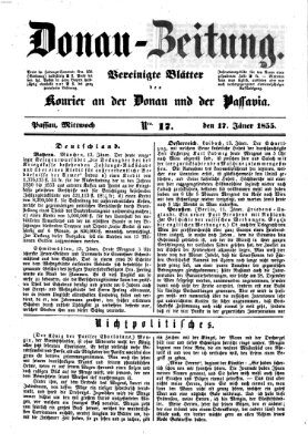 Donau-Zeitung Mittwoch 17. Januar 1855