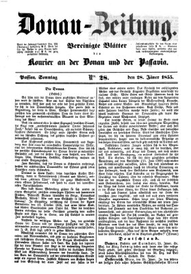 Donau-Zeitung Sonntag 28. Januar 1855