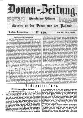 Donau-Zeitung Donnerstag 10. Mai 1855