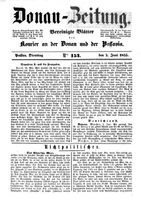 Donau-Zeitung Dienstag 5. Juni 1855