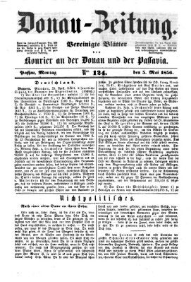 Donau-Zeitung Montag 5. Mai 1856