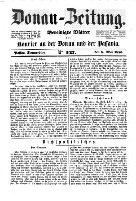 Donau-Zeitung Donnerstag 8. Mai 1856
