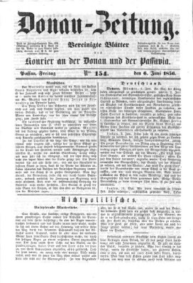 Donau-Zeitung Freitag 6. Juni 1856