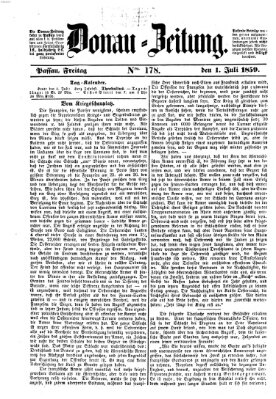Donau-Zeitung Freitag 1. Juli 1859
