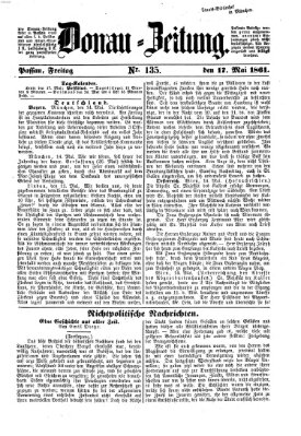 Donau-Zeitung Freitag 17. Mai 1861