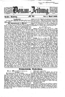 Donau-Zeitung Samstag 5. April 1862