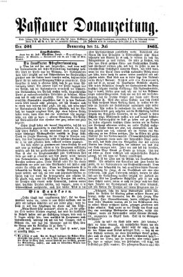 Donau-Zeitung Donnerstag 24. Juli 1862