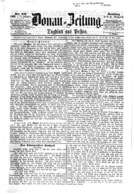 Donau-Zeitung Samstag 9. August 1862