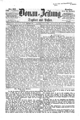 Donau-Zeitung Samstag 23. August 1862