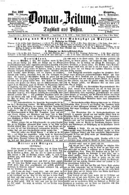 Donau-Zeitung Samstag 8. November 1862