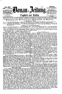 Donau-Zeitung Freitag 28. November 1862