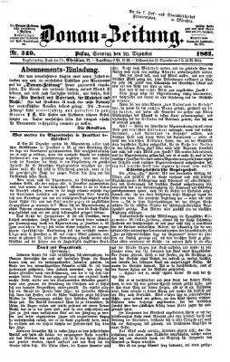 Donau-Zeitung Sonntag 20. Dezember 1863