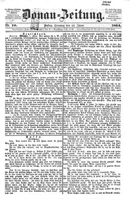 Donau-Zeitung Sonntag 10. Januar 1864