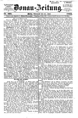 Donau-Zeitung Mittwoch 15. Juni 1864