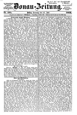 Donau-Zeitung Sonntag 17. Juli 1864