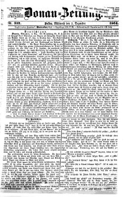 Donau-Zeitung Mittwoch 7. Dezember 1864