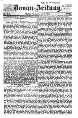 Donau-Zeitung Donnerstag 9. März 1865