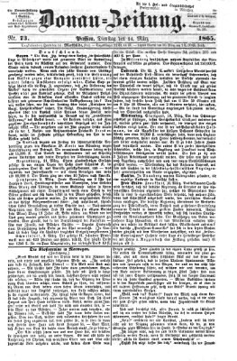 Donau-Zeitung Dienstag 14. März 1865
