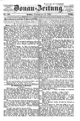 Donau-Zeitung Dienstag 28. März 1865