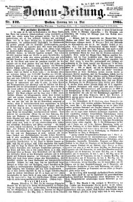 Donau-Zeitung Sonntag 14. Mai 1865