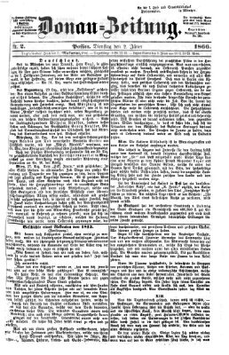 Donau-Zeitung Dienstag 2. Januar 1866