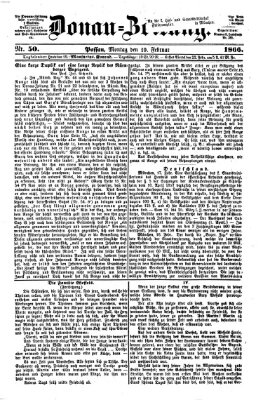 Donau-Zeitung Montag 19. Februar 1866