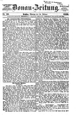 Donau-Zeitung Montag 26. Februar 1866