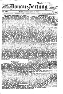 Donau-Zeitung Donnerstag 19. April 1866