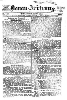 Donau-Zeitung Mittwoch 20. Juni 1866