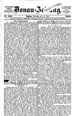 Donau-Zeitung Sonntag 15. Juli 1866