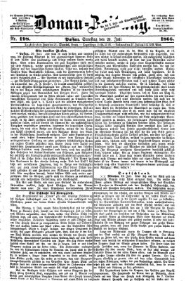 Donau-Zeitung Samstag 21. Juli 1866
