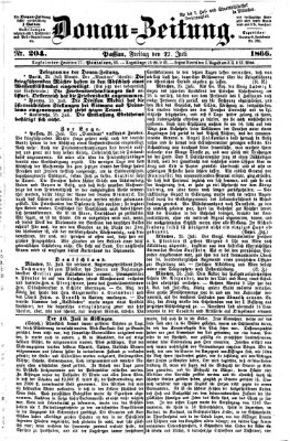 Donau-Zeitung Freitag 27. Juli 1866