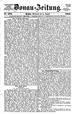 Donau-Zeitung Mittwoch 8. August 1866