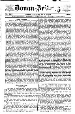 Donau-Zeitung Donnerstag 9. August 1866