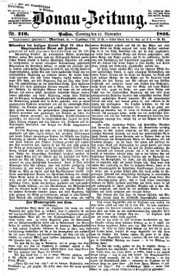 Donau-Zeitung Sonntag 11. November 1866